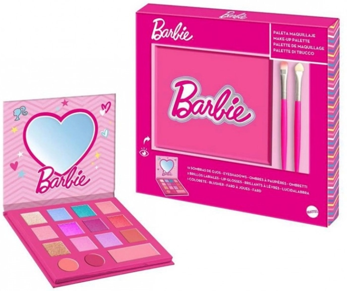 Barbie Set Barbie Paleta de Sombras + 2 Brochas